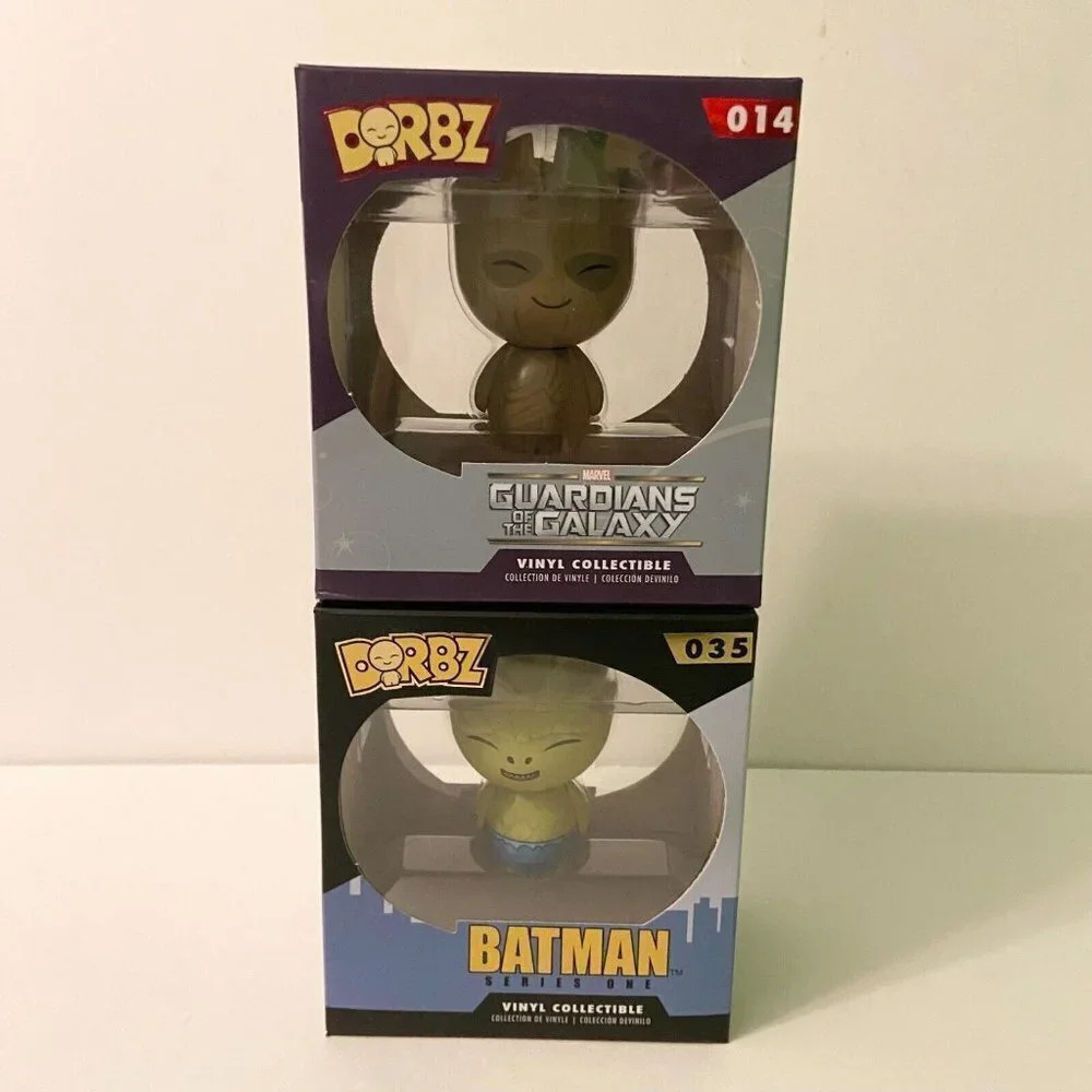 Dorbz Marvel Batman Killer Croc Guardians of the Galaxy Groot Figures